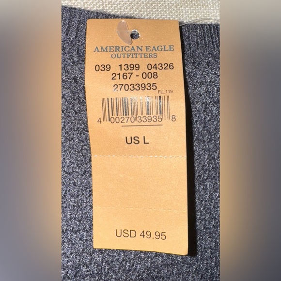 American Eagle Outfitters split sleeve dress. Solid Gray Size L. NWT - Picture 6 of 12